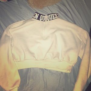 White Cropped long sleeve